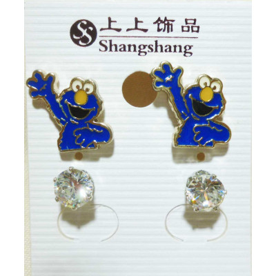 AS2155 - Anting-Anting 1 Set Cookie Moster Blue 